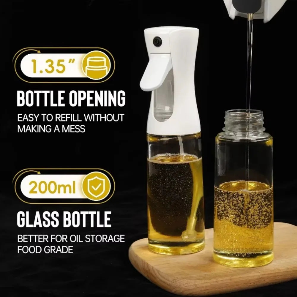 Ölspray zum Kochen – Olivenöl-Spenderflasche Zerstäuber – Wiederverwendbares Sprühgerät für Speiseöl und Essig, Küchenzubehör