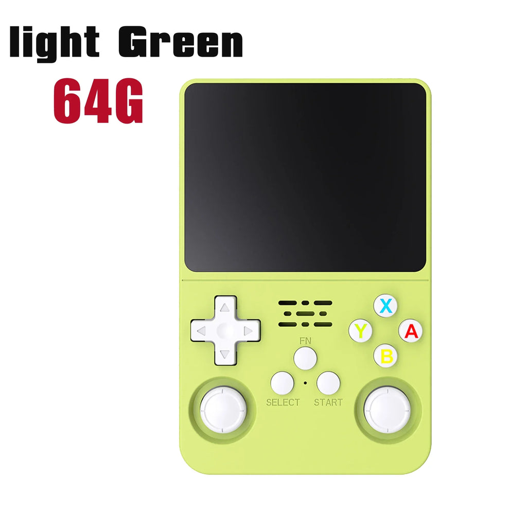 Tragbarer R36S Handheld-Spieleplayer 3,5 Zoll IPS-Display 128 GB Linux-System vorinstallierte Retro-Spiele-Taschenkonsole