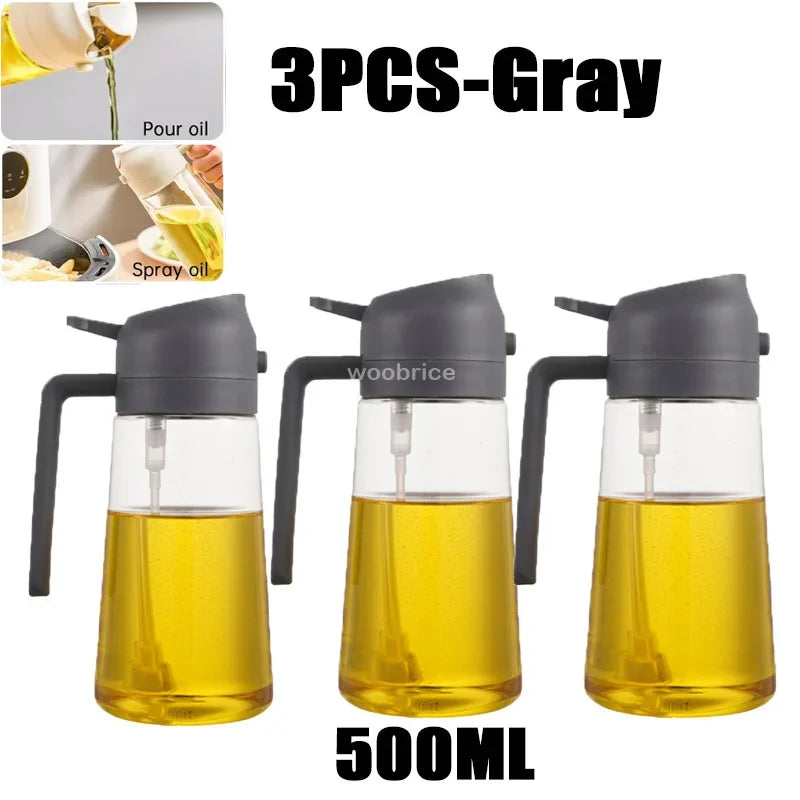 Ölspray Plastik Haushalt Küche Öl Sprühflasche Zerstäubender Nebel Befüllen Kochen Dualer Gebrauch BBQ Camping Große Kapazität