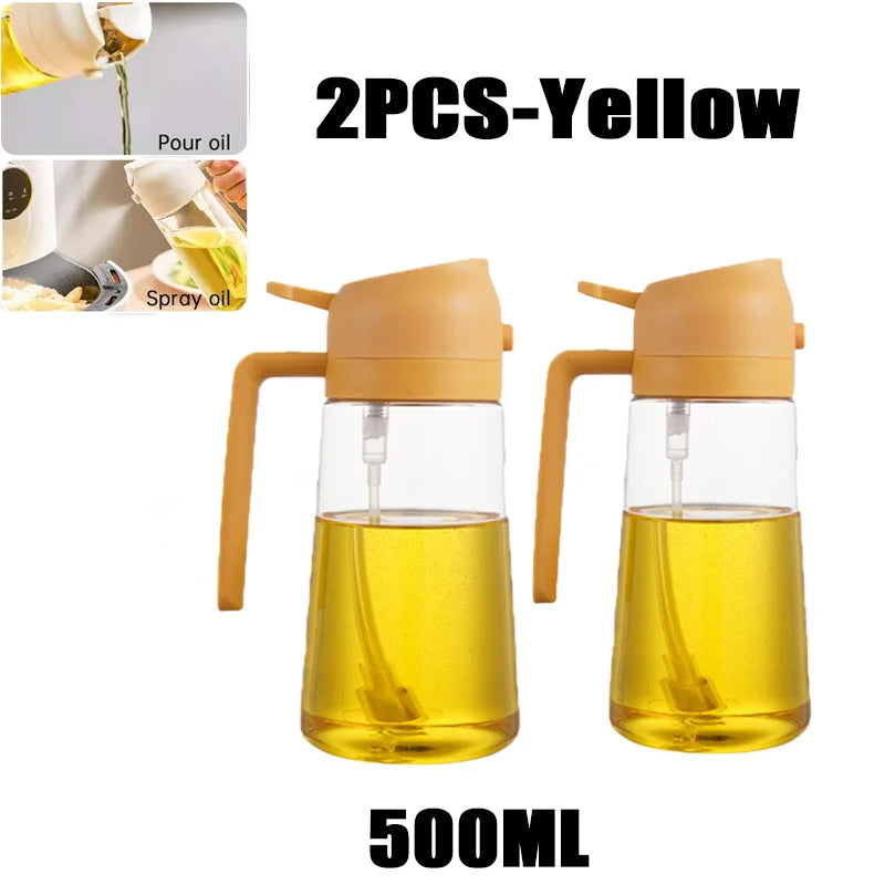Ölspray Plastik Haushalt Küche Öl Sprühflasche Zerstäubender Nebel Befüllen Kochen Dualer Gebrauch BBQ Camping Große Kapazität