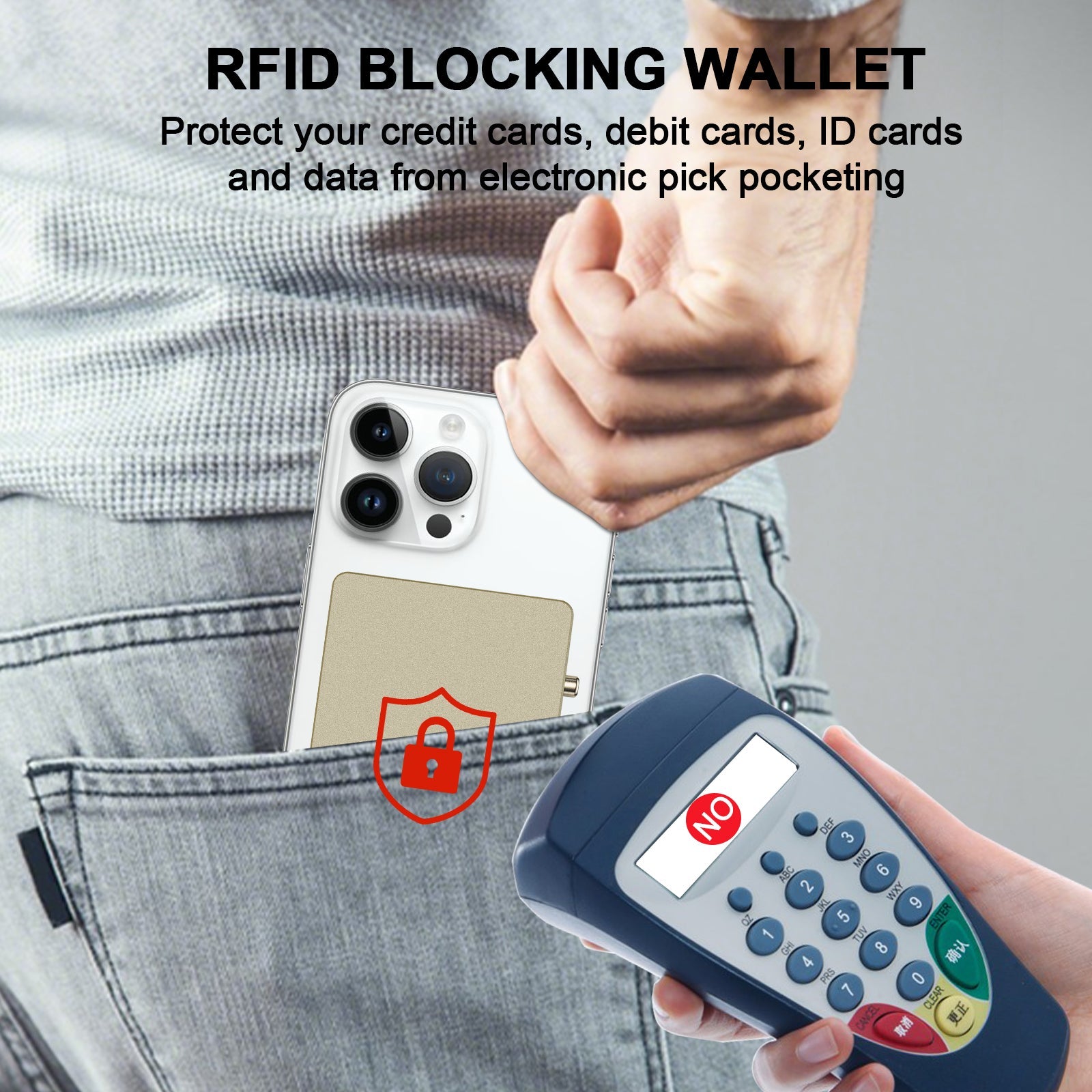 Brutal magnetic wallet for the back of the phone
