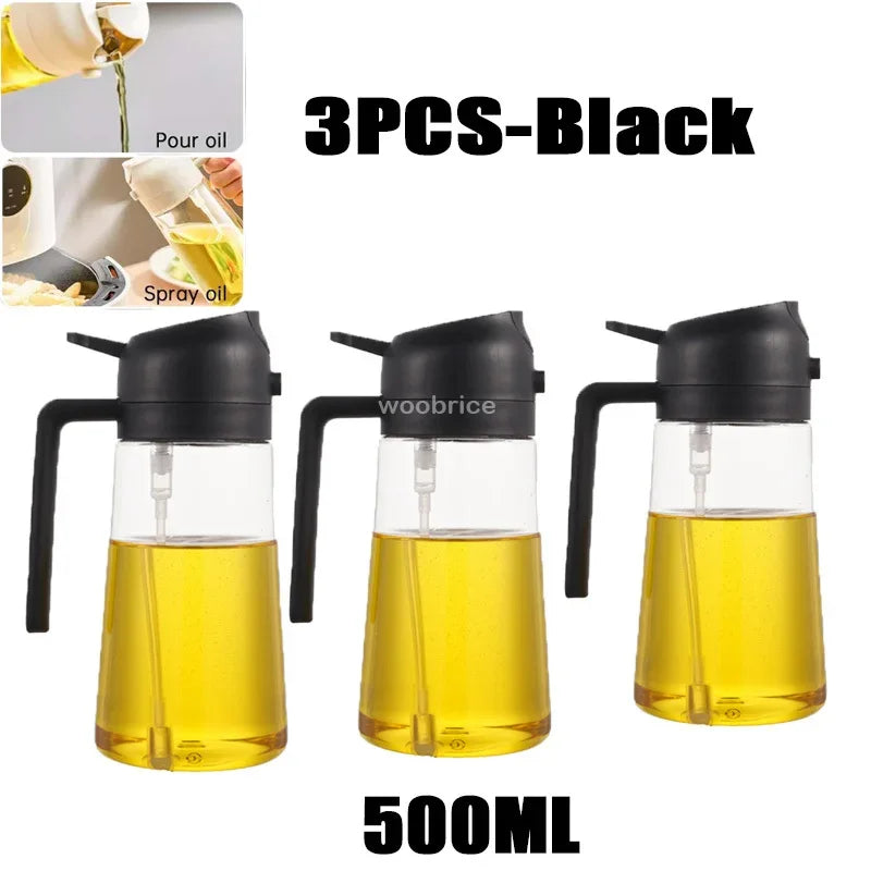 Ölspray Plastik Haushalt Küche Öl Sprühflasche Zerstäubender Nebel Befüllen Kochen Dualer Gebrauch BBQ Camping Große Kapazität
