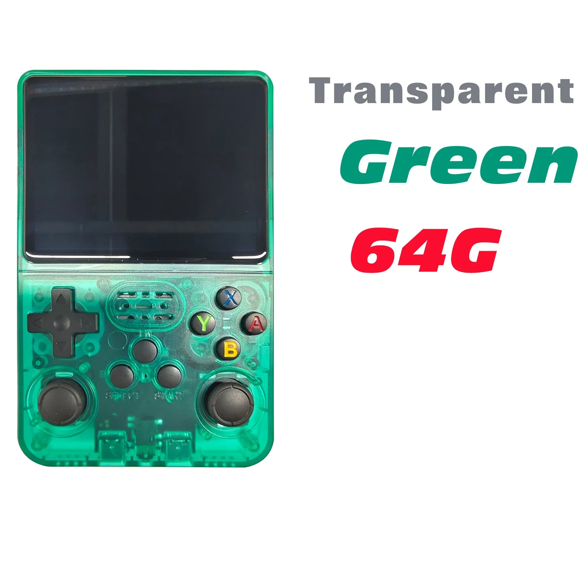 Tragbarer R36S Handheld-Spieleplayer 3,5 Zoll IPS-Display 128 GB Linux-System vorinstallierte Retro-Spiele-Taschenkonsole