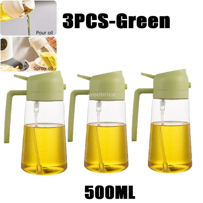Ölspray Plastik Haushalt Küche Öl Sprühflasche Zerstäubender Nebel Befüllen Kochen Dualer Gebrauch BBQ Camping Große Kapazität