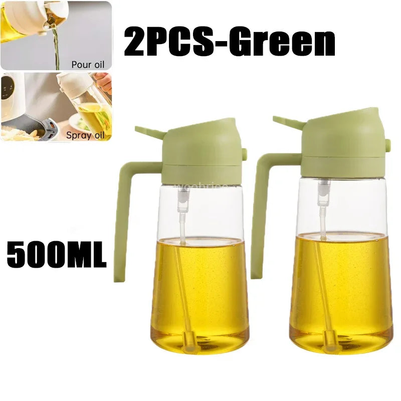 Ölspray Plastik Haushalt Küche Öl Sprühflasche Zerstäubender Nebel Befüllen Kochen Dualer Gebrauch BBQ Camping Große Kapazität
