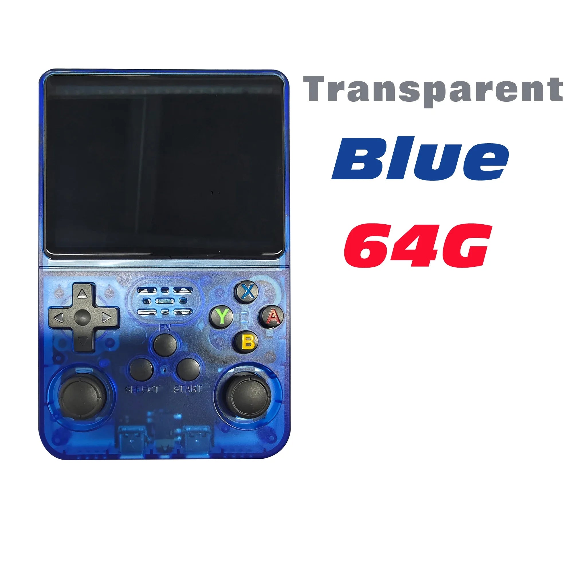 Tragbarer R36S Handheld-Spieleplayer 3,5 Zoll IPS-Display 128 GB Linux-System vorinstallierte Retro-Spiele-Taschenkonsole