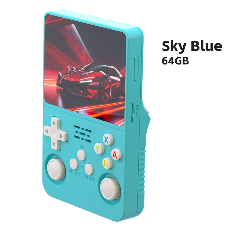 Tragbarer R36S Handheld-Spieleplayer 3,5 Zoll IPS-Display 128 GB Linux-System vorinstallierte Retro-Spiele-Taschenkonsole