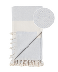 DIAMANT Hammam Towel, Beach Towel, Pestemal - Grey