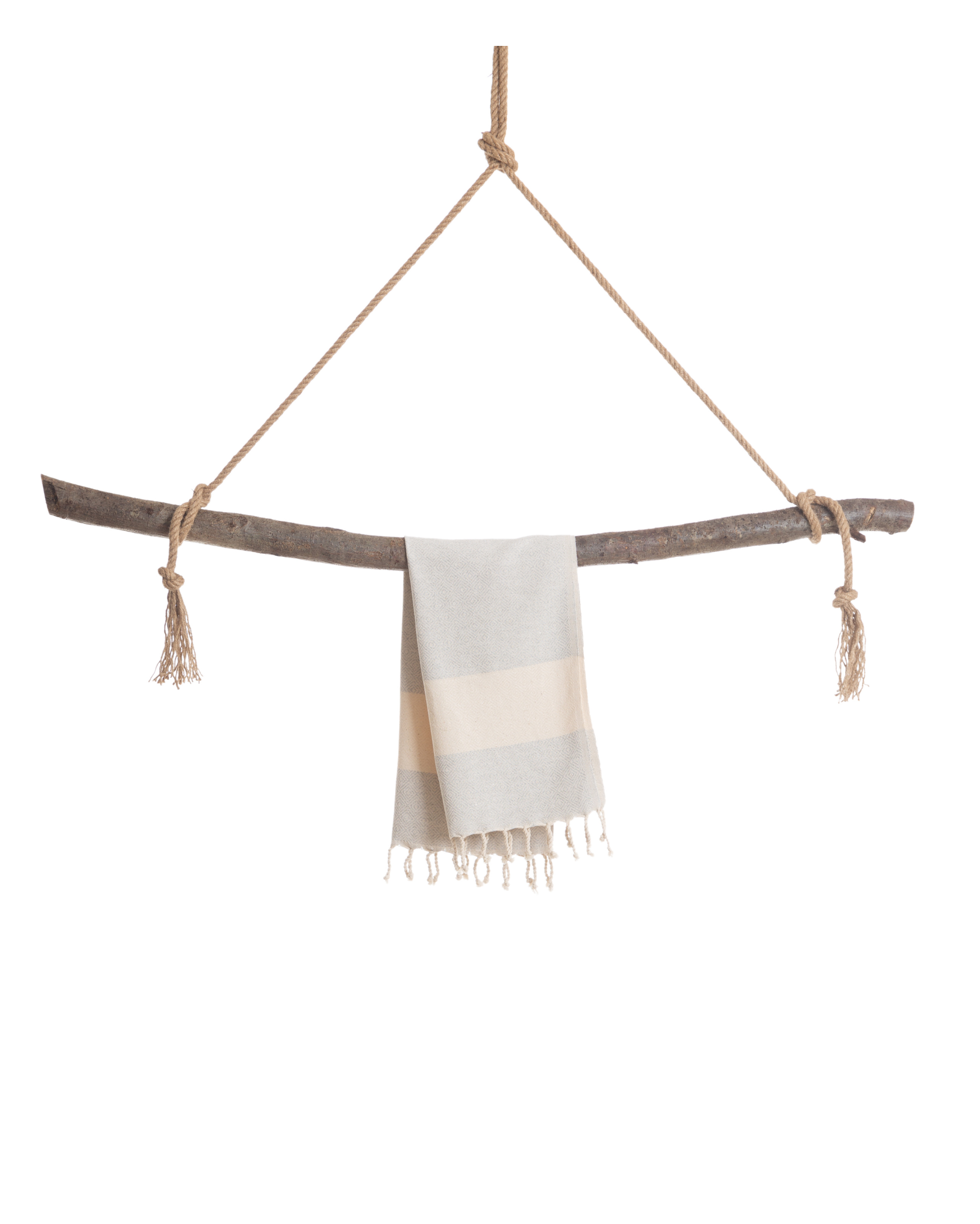DIAMANT Hammam Hand & Hair Towel, Tea Towel - Grey