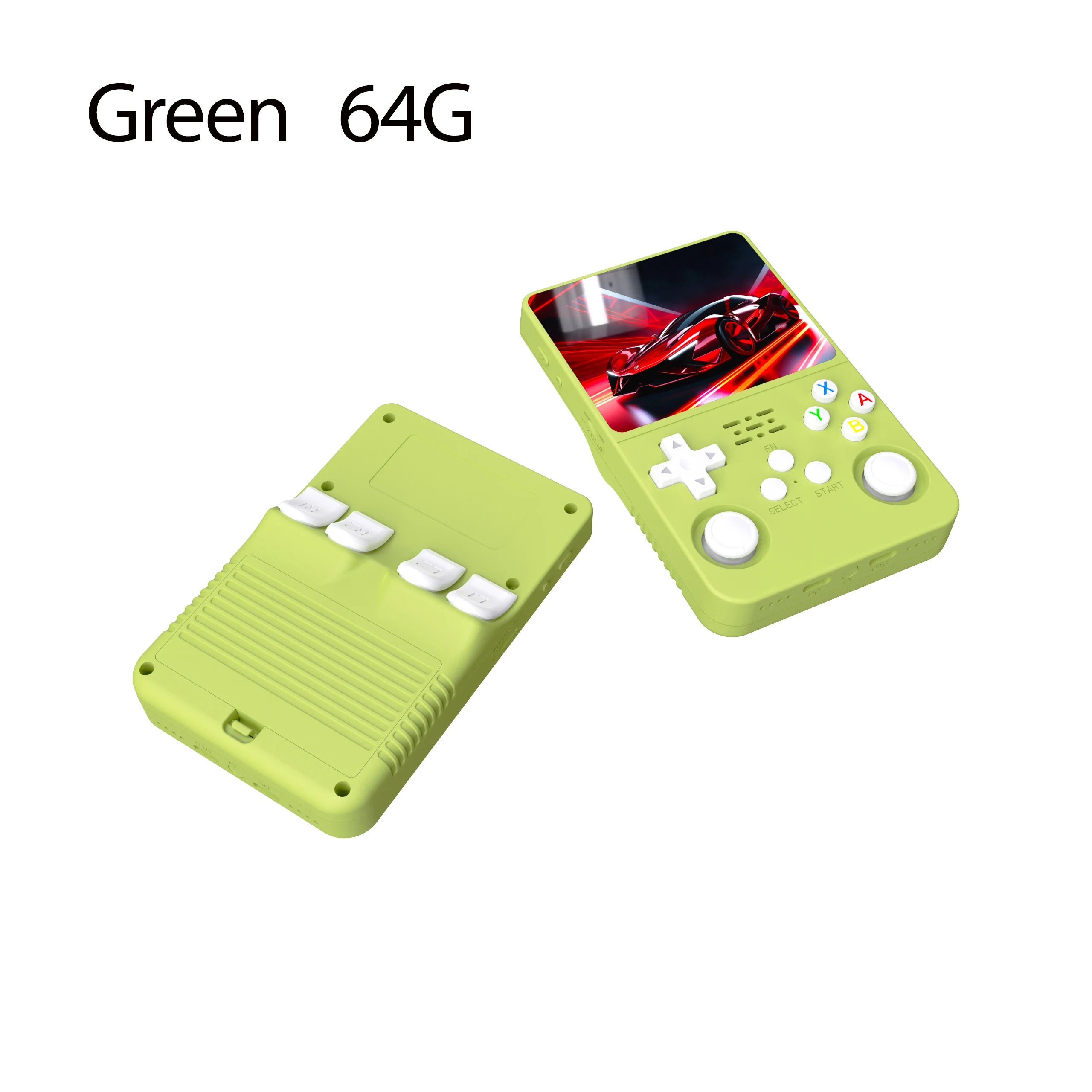 Tragbarer R36S Handheld-Spieleplayer 3,5 Zoll IPS-Display 128 GB Linux-System vorinstallierte Retro-Spiele-Taschenkonsole