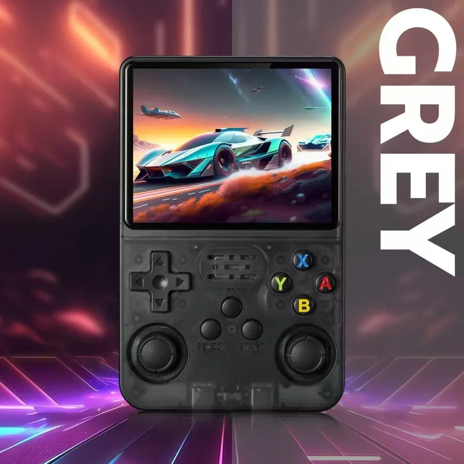 Tragbarer R36S Handheld-Spieleplayer 3,5 Zoll IPS-Display 128 GB Linux-System vorinstallierte Retro-Spiele-Taschenkonsole