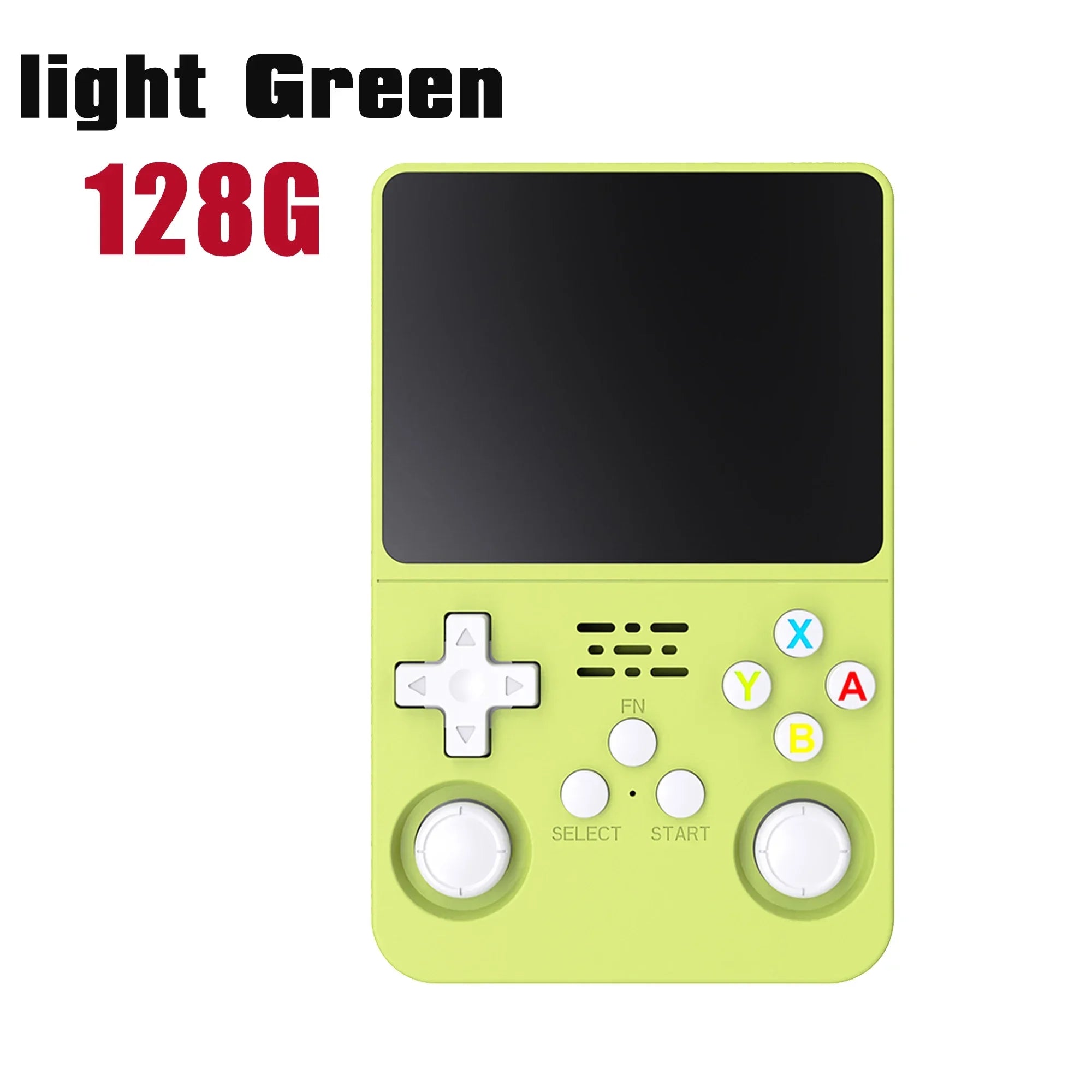 Tragbarer R36S Handheld-Spieleplayer 3,5 Zoll IPS-Display 128 GB Linux-System vorinstallierte Retro-Spiele-Taschenkonsole