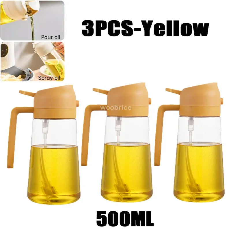 Ölspray Plastik Haushalt Küche Öl Sprühflasche Zerstäubender Nebel Befüllen Kochen Dualer Gebrauch BBQ Camping Große Kapazität