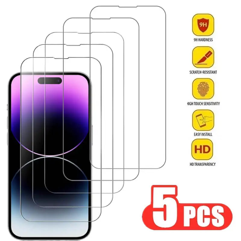 Panzerglas für iPhone 14 Pro 15 16 17 13 12 11 Pro Max Displayschutzfolie für iPhone 15 Pro Folie für iPhone 13 14 Pro Glas