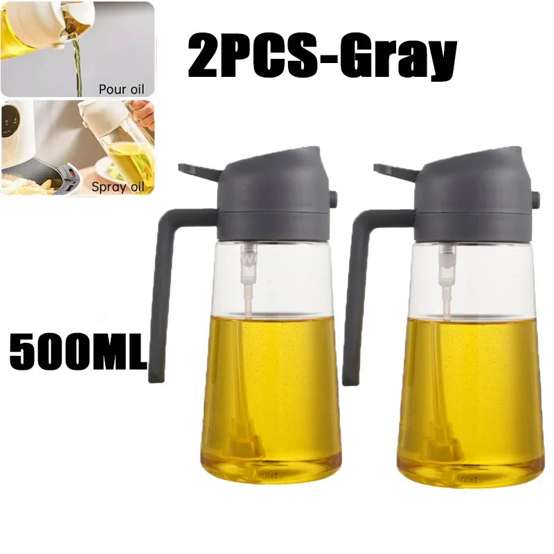 Ölspray Plastik Haushalt Küche Öl Sprühflasche Zerstäubender Nebel Befüllen Kochen Dualer Gebrauch BBQ Camping Große Kapazität