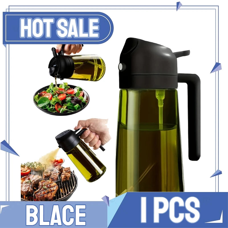 Ölspray Plastik Haushalt Küche Öl Sprühflasche Zerstäubender Nebel Befüllen Kochen Dualer Gebrauch BBQ Camping Große Kapazität